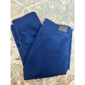 Levis Jeans Mens 42x30 Blue 569 Loose‎ Straight Stretch Dark Wash Denim EUC